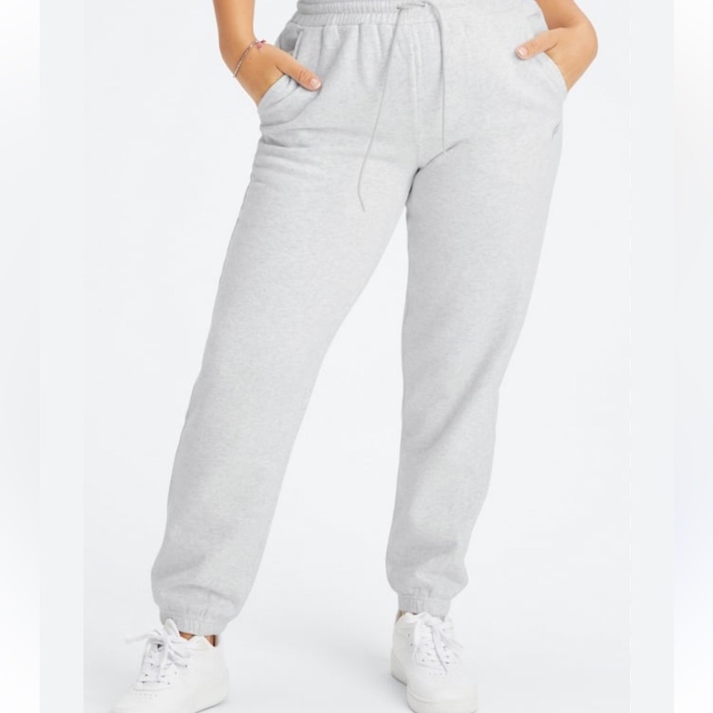 Fabletics Women's Heather Gray Joggers - Picture 3 of 5